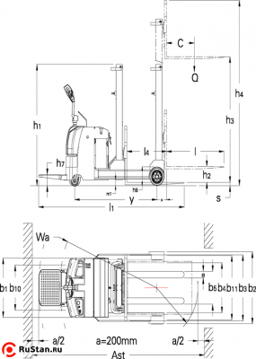 Ричтрак с площадкой для оператора  TFA15-25 OXLIFT фото №2 Ричтрак с площадкой для оператора  TFA15-25 OXLIFT фото №2