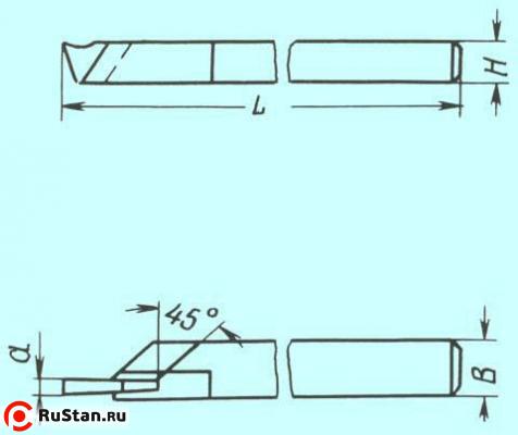 Резец Отрезной 40х25х200х8 ВК8 фото №1