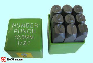 Клейма Цифровые №12 сталь (9шт) "CNIC" (OT104) фото №1