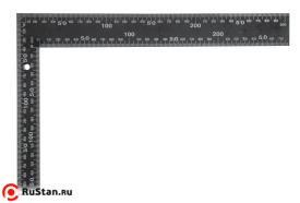 Угольник Строительный  200х300 мм 2шкалы металлический "CNIC" (YX17-030T) фото №1