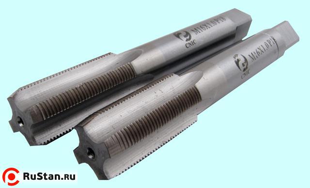 Метчик М 8,0х1,0 м/р.Р18 к-т из 2-х шт. "CNIC" фото №1