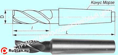 Фреза Концевая d56,0х 75х200 к/х  Р18  Z=8 КМ4 "CNIC" фото №1