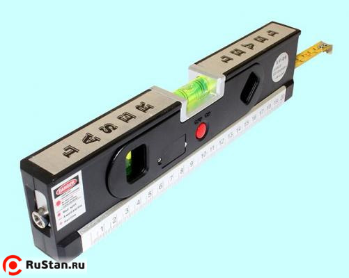 Уровень лазерный FIXIT LevelPro4 (200мм) со встроенной рулеткой 1,5м и подсветкой фото №1