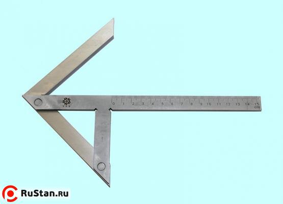 Угольник Центроискатель  150х130 мм со шкалой DIN 875 "TLX" (SG01-1021C) фото №1