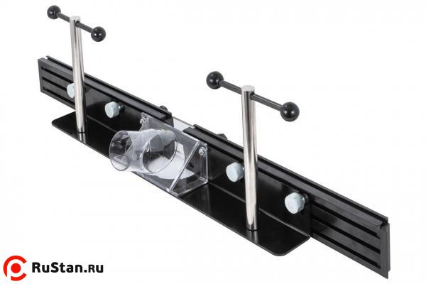 Фрезерный упор с защитным ограждением и накладками из алюминиевого профиля для фрезерного стола фото №1