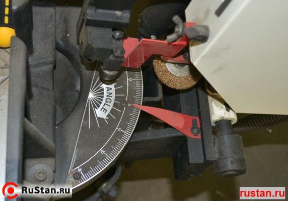 Строительный ленточнопильный станок MBS-800DS JET - шкала поворота, компания "Рустан" фото №5 JET MBS-800DS фото №5