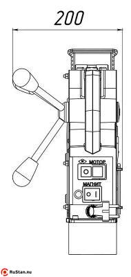 Габариты сверильного станка MBA-50 фото №5 Габариты сверильного станка MBA-50 фото №5