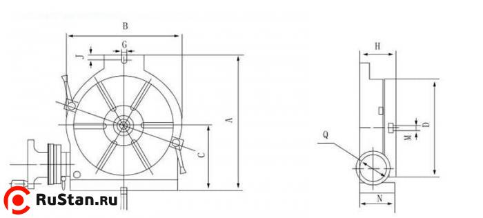 Стол поворотный RT100 фото №2 Стол поворотный RT100 фото №2