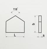 Пластина 14131 ВК8 (6х6х1) (для сверл спиральных и с прямыми канавками)